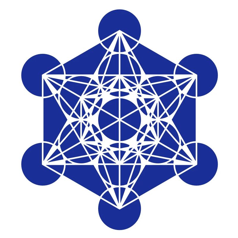 Metatrons Cube - Vector - Platonic Solids /