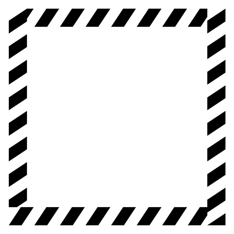 Shield frame caution tape