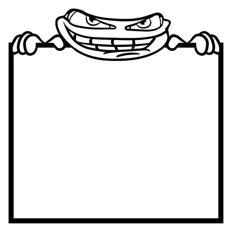 frog shield hide frame text write mau