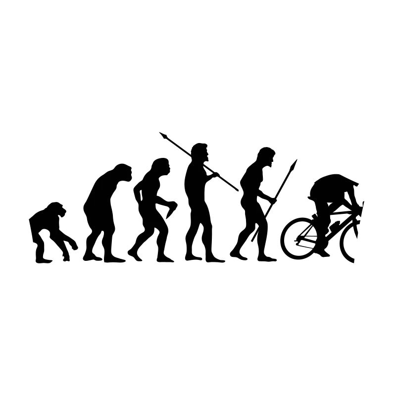 l'évolution de cycliste
