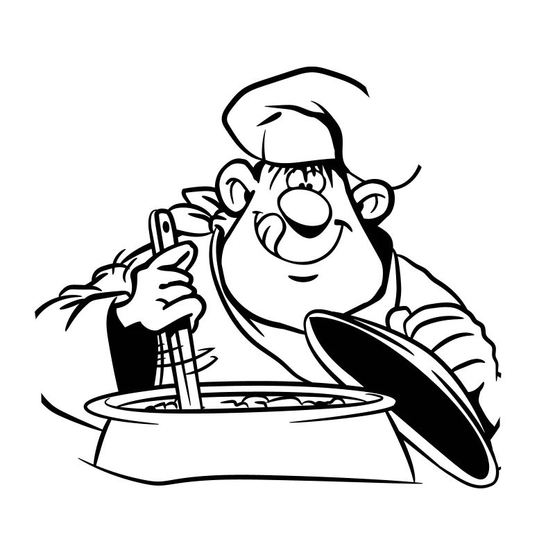 kochen koch comic witzig