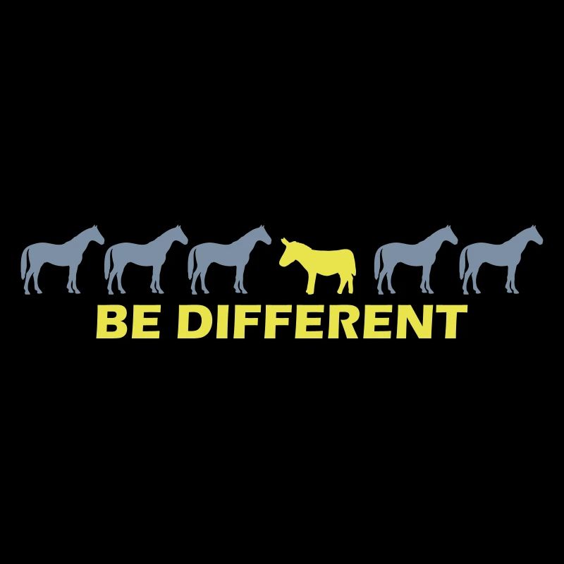 être différent - âne vs cheval