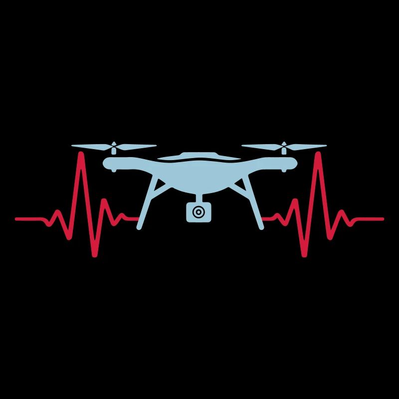 Heartbeat Drone Drone ECG | Colors can be changed
