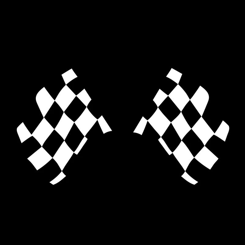 Drapeaux de course à damier
