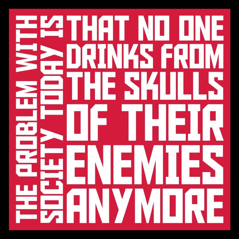 drinks from enemies skulls