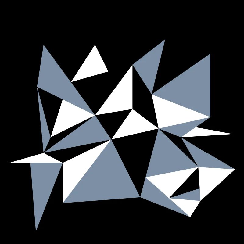 forme modèle triangles conception origami cool papier 3c