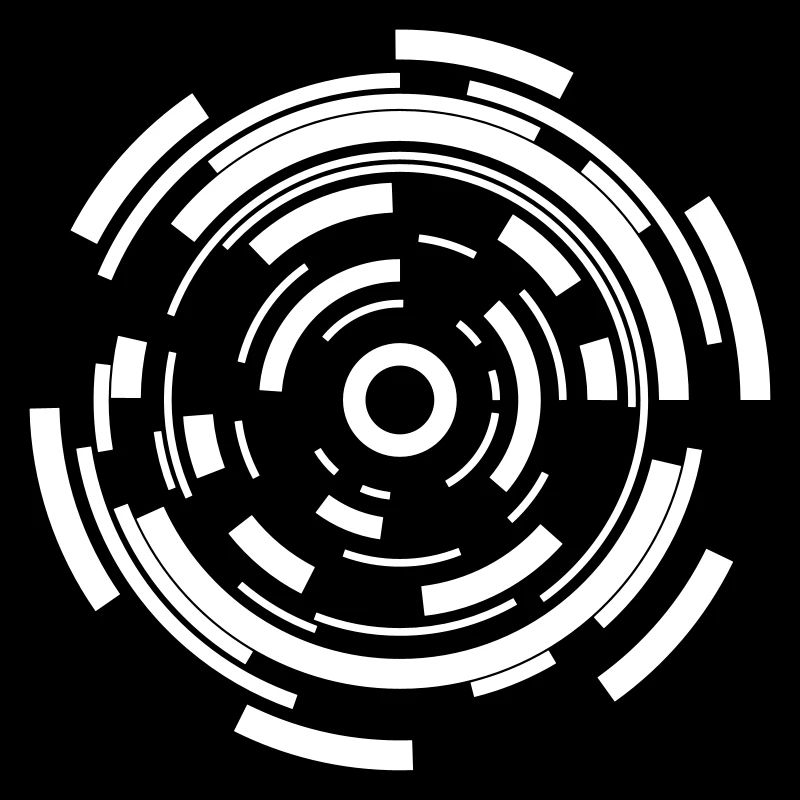 Sci Fi circle shapes tech gift
