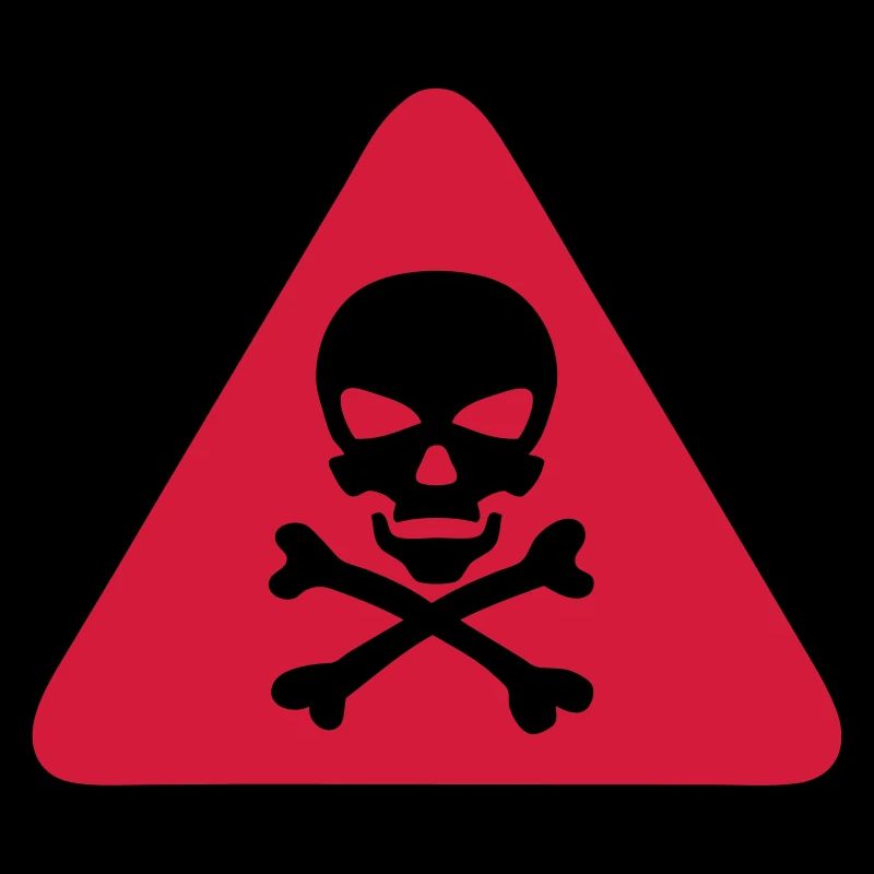 skull danger triangle panel 280)
