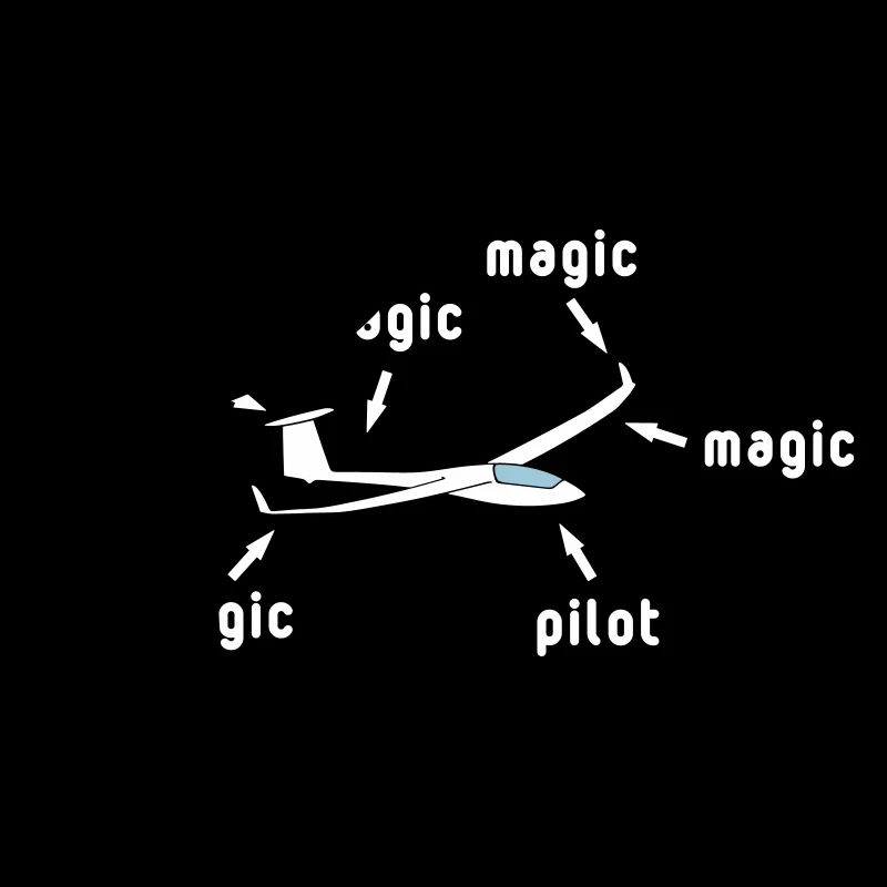 Magic glider pilot, glide glider pilot