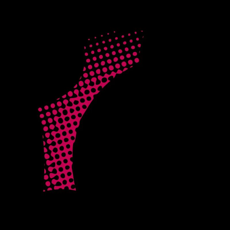 Dotted Half Semicircle Vector Graphic