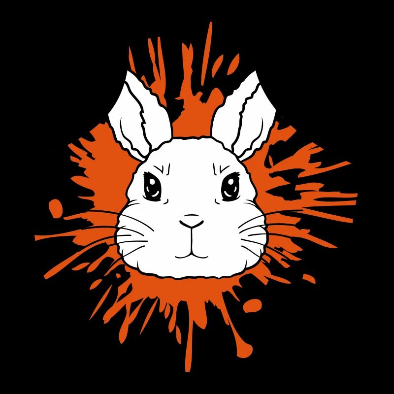Éclaboussures de couleur gouttes lapin éclaboussures
