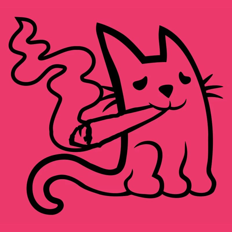 Weed Joint Drogen Katze