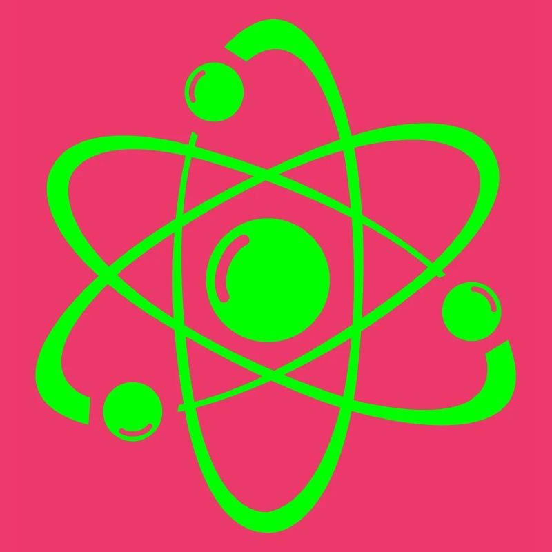 Conception d’atome de néon : image atomique radiante