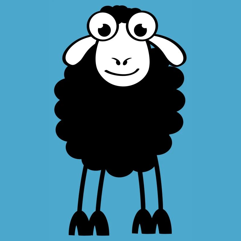 Schafe, weiße oder schwarze Schafe. Träumen oder schlafen