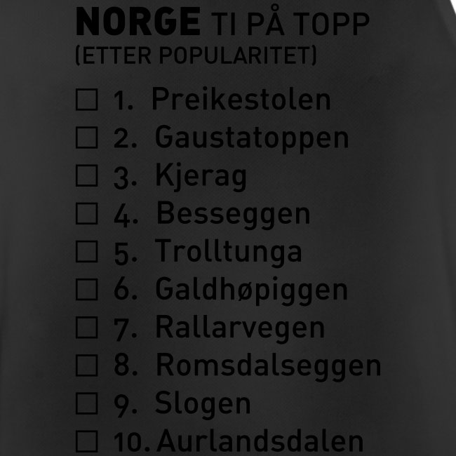 Norge ti på topp - plagget.no