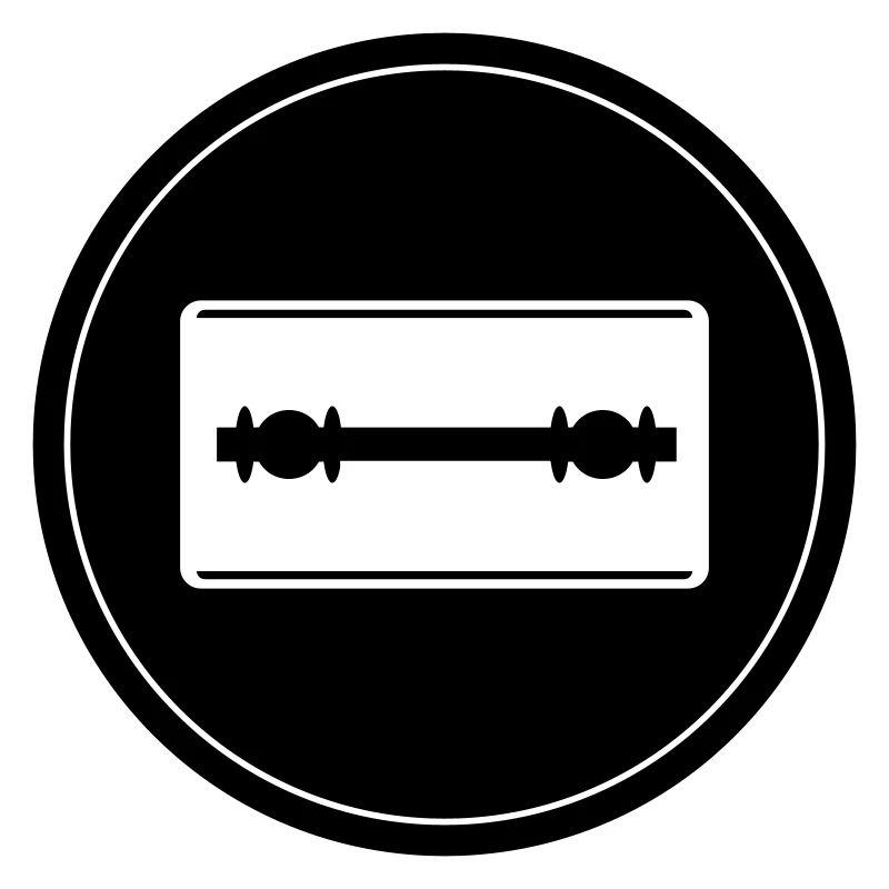 Razor Blade Icon Circle