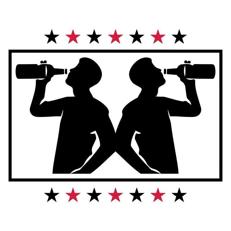 Trinker Bier Silhouette