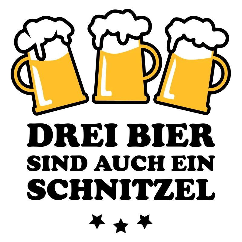 3 Drei Bier ein Schnitzel