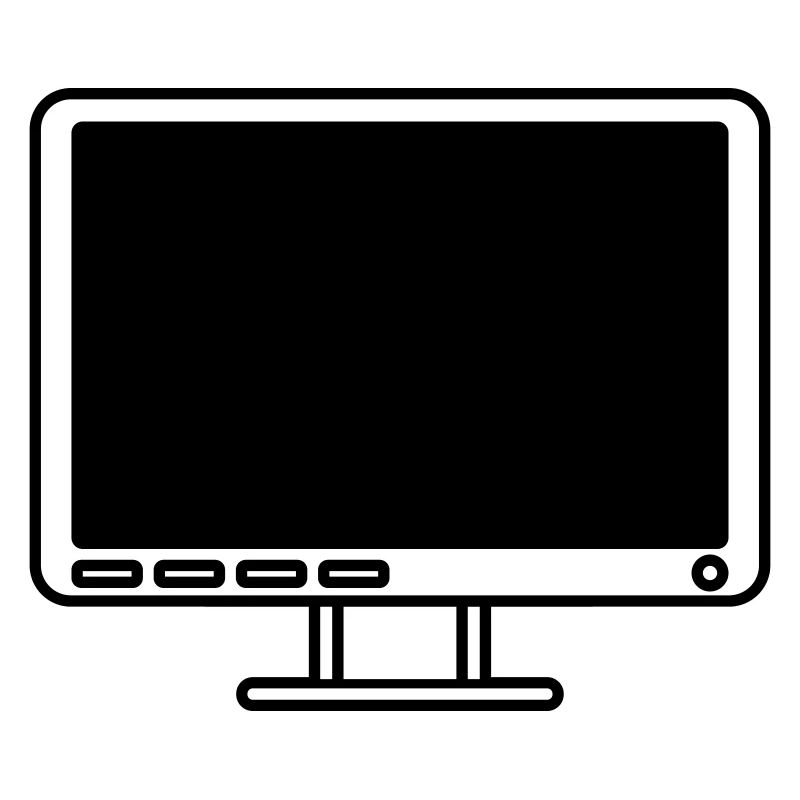Screen Display Computer Icon