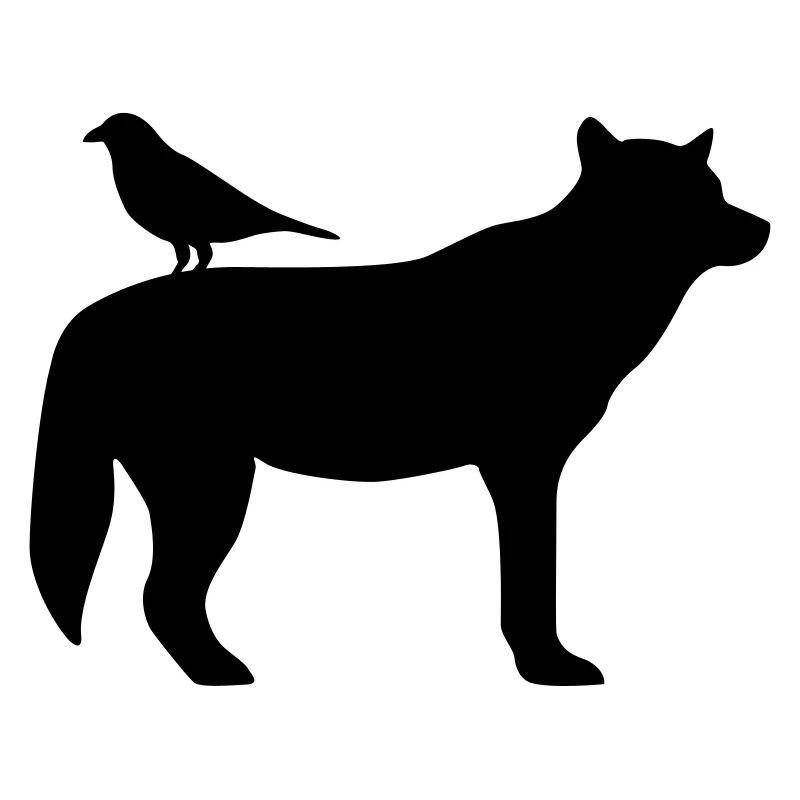 Wolf und Rabe