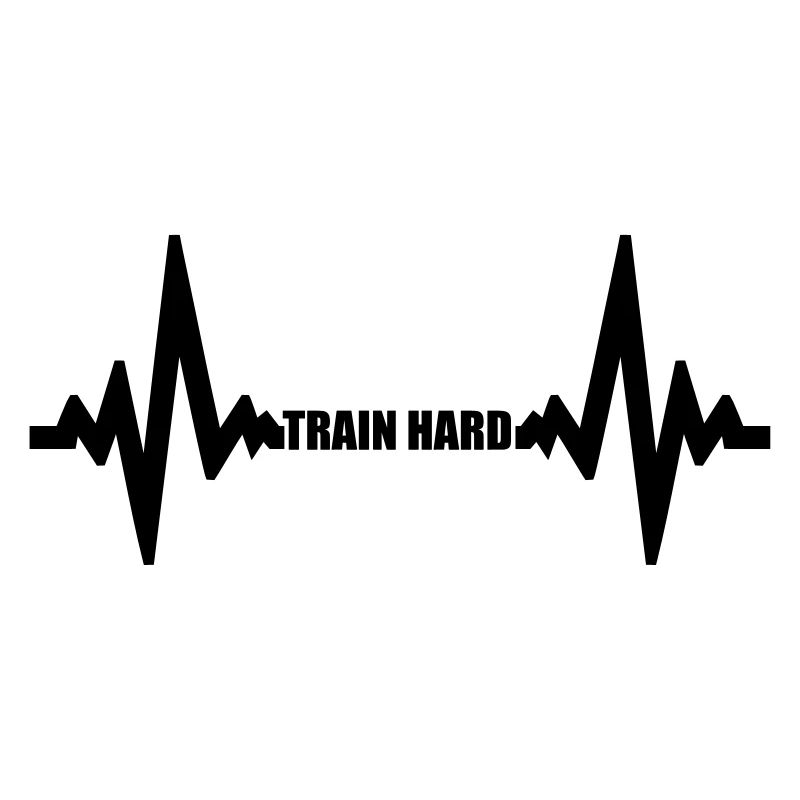 cool design puls frequenz herzschlag train hard te