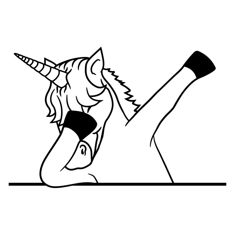 feld text schreiben schild mauer dabbing unicorn d