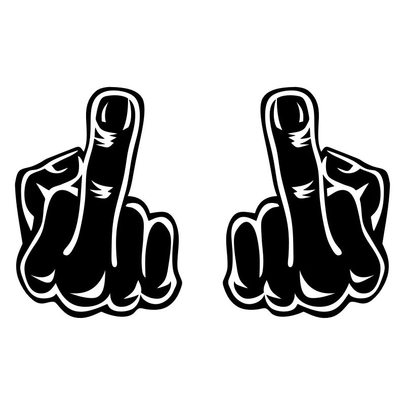 Stinking finger double hands