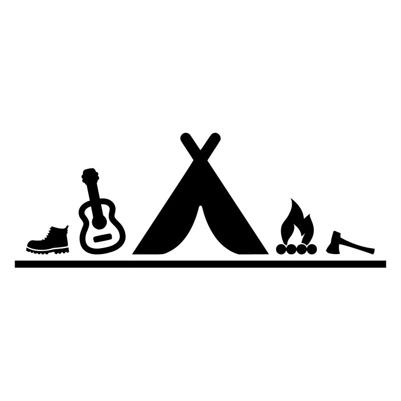 Freizeit - Camping Zelten Lagerfeuer