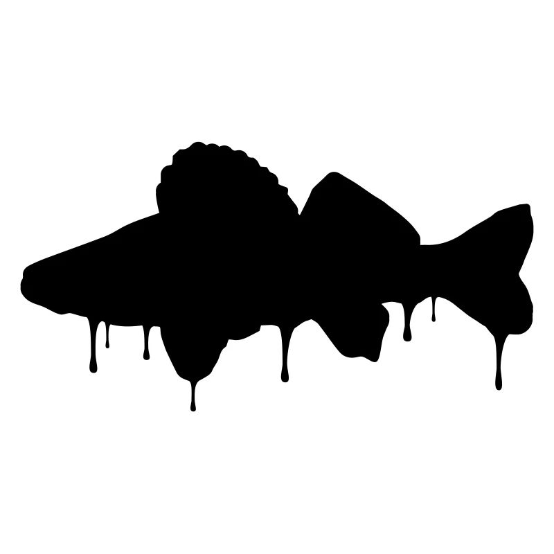 Zander Graffiti black - Anglershirt
