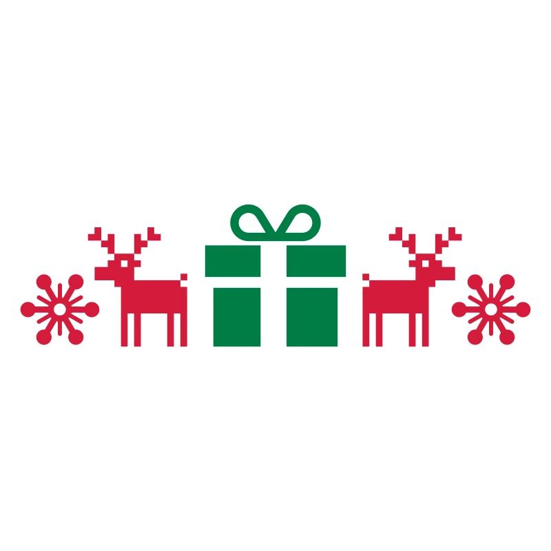 Norwegian Pattern, Christmas, Gift, Moose, Text