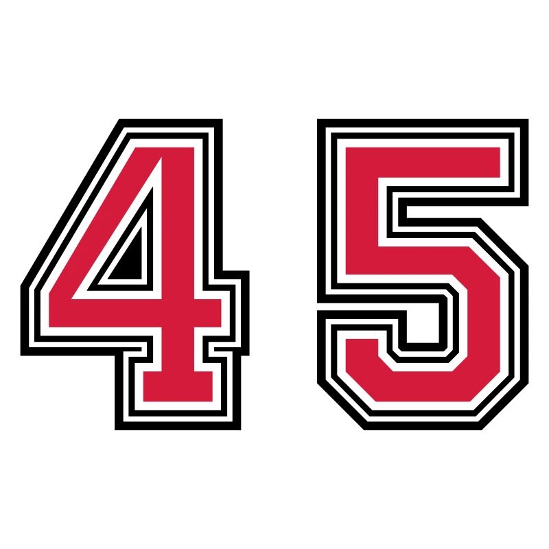 45 number symbol