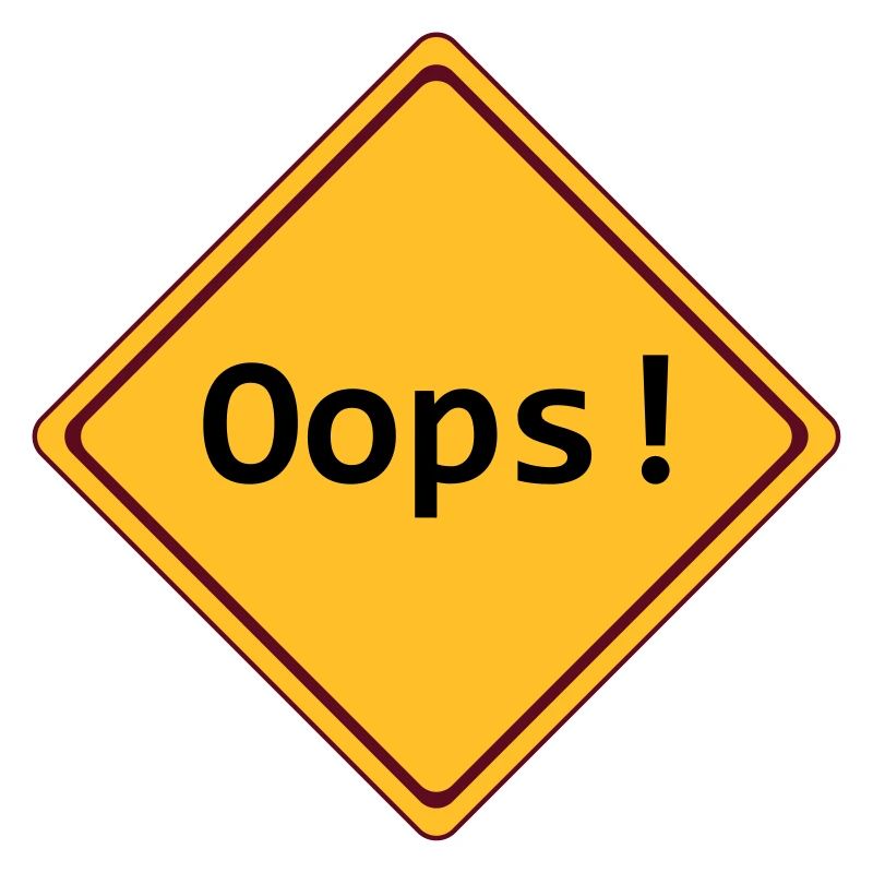 error, oops!, anpassbar