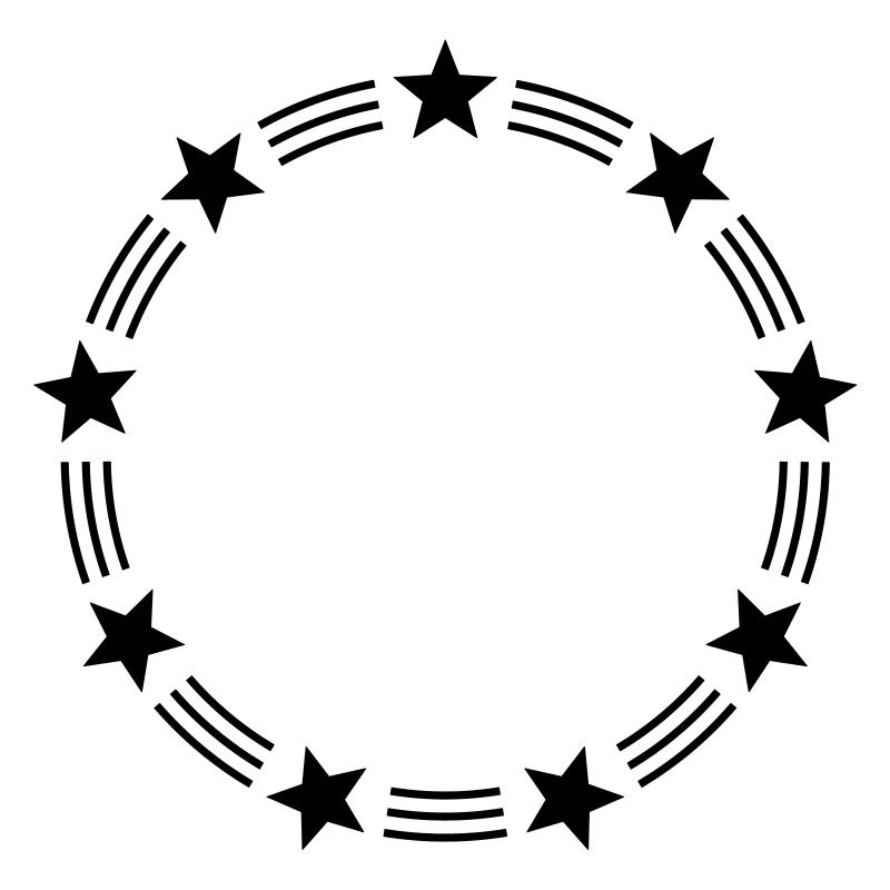 STARS CIRCLE MONOGRAMS FRAMES