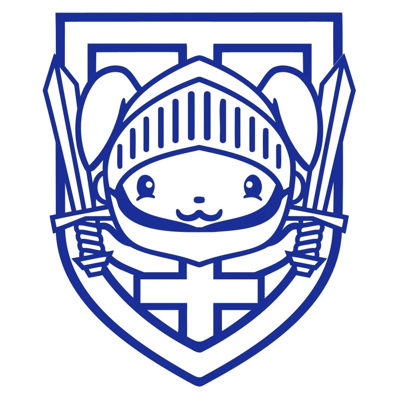 Rabbit Knight Sword Shield Armor Helmet Castle Hero