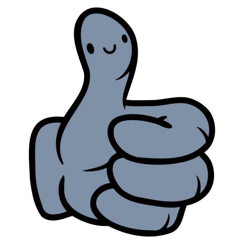 Face Comic Hand Thumb