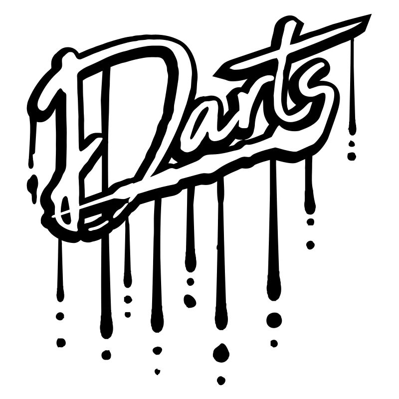 logo drop jeu de fléchettes graffiti crew dart team f