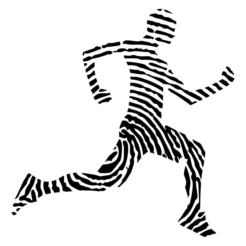 Remise en forme de Jogger d’empreintes digitales -