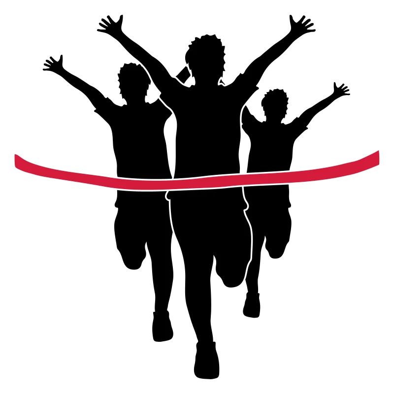 bande rouge sport 3 laeufer course rapide marathon