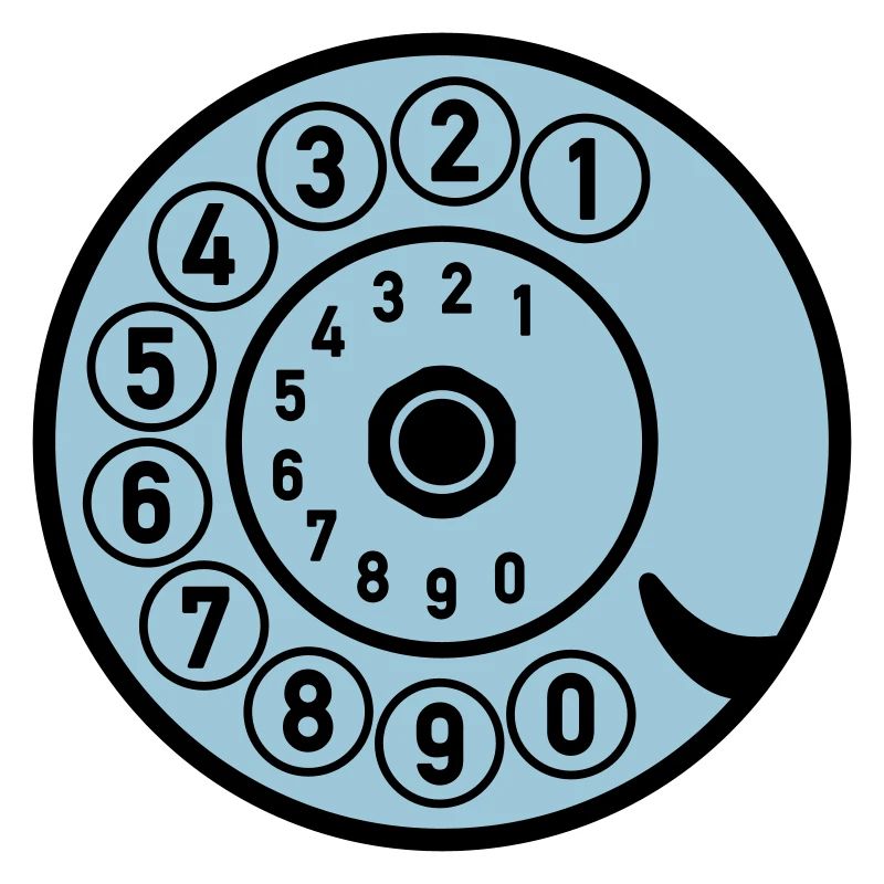 Wählscheibe Vintage Telefon anrufen Retro Technik