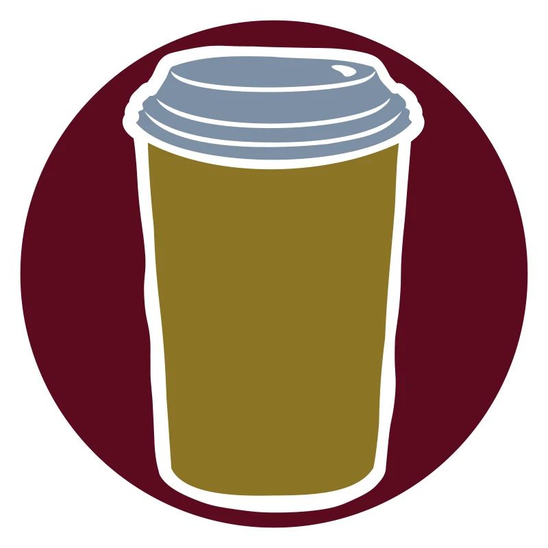 Kreis Logo Becher Kaffee