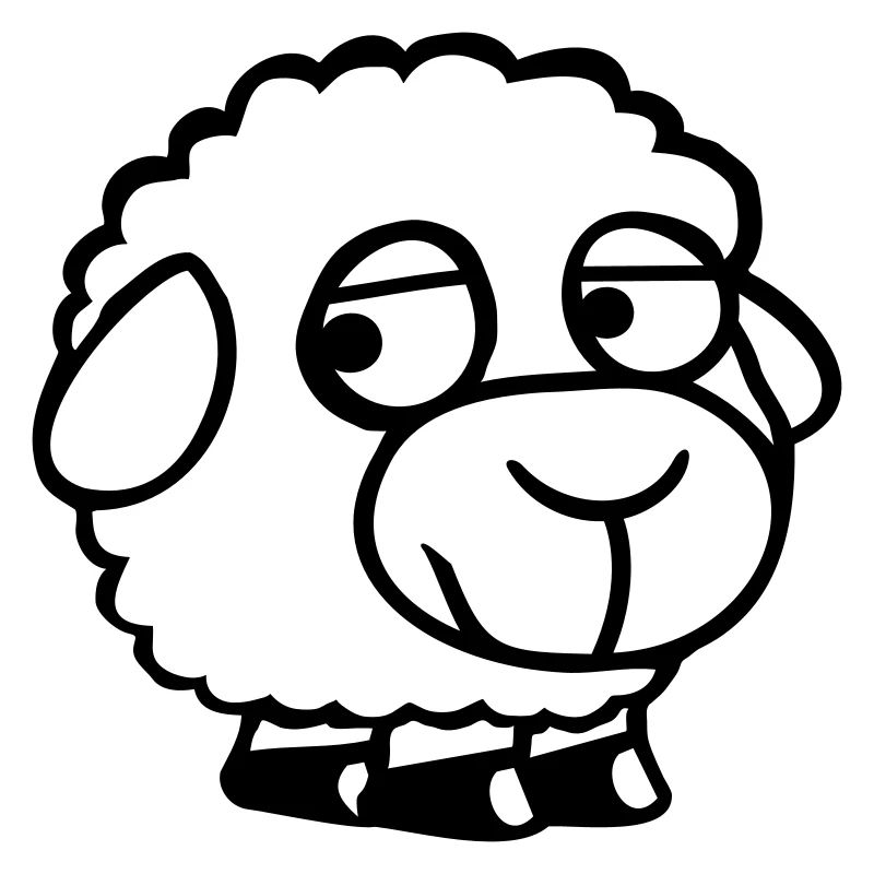 Mouton Triste Timide Introverti Malheureux