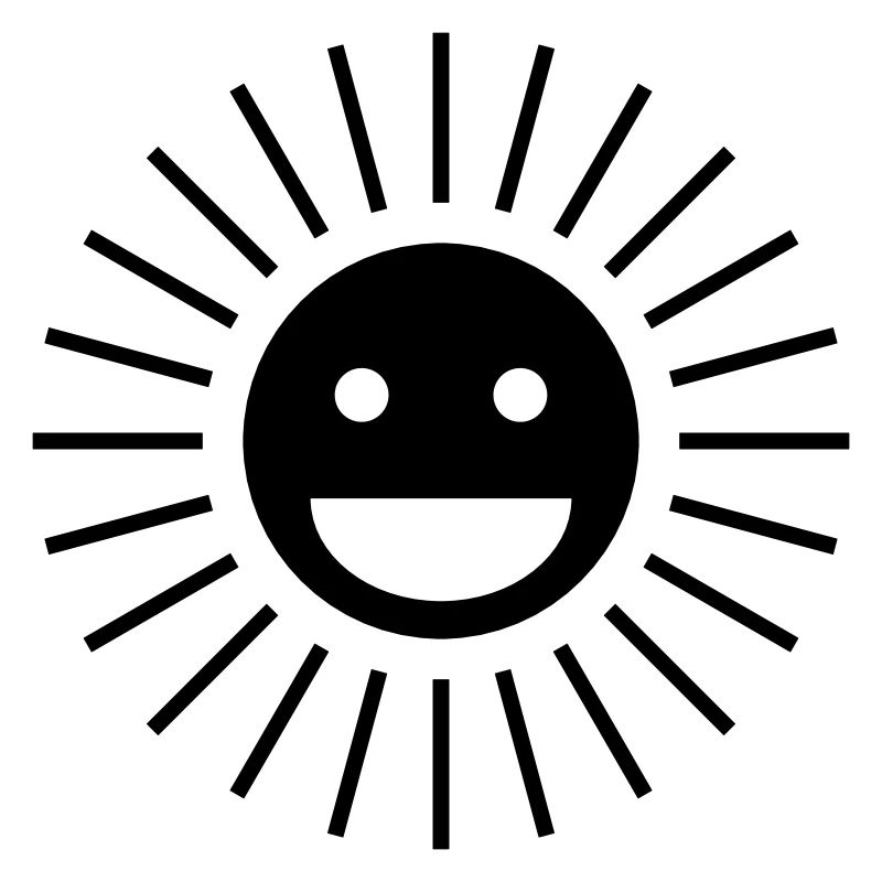 Soleil heureux | Conception de visage de soleil heureux