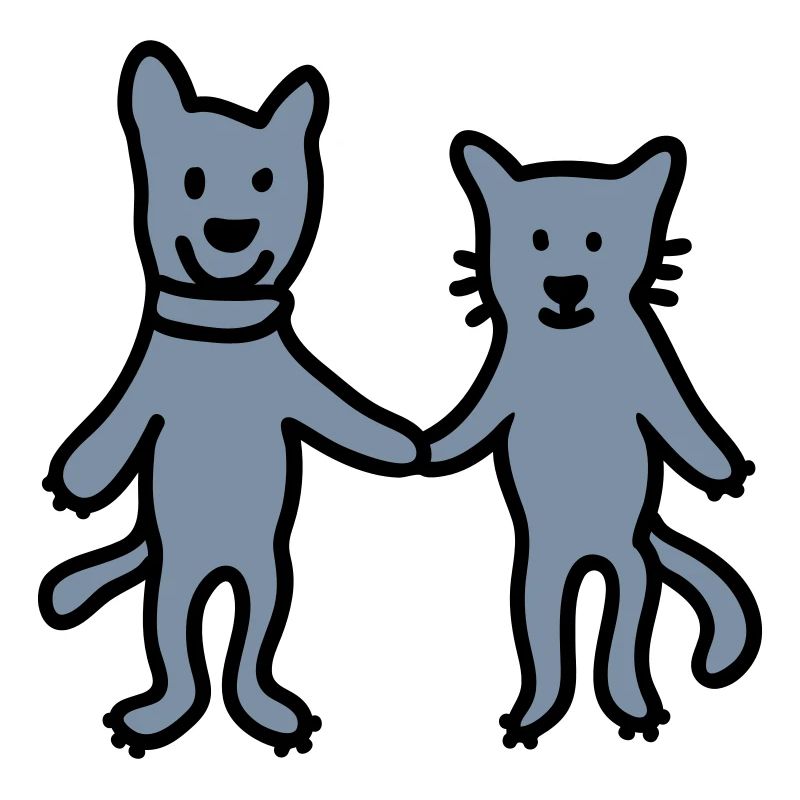 Hund - Katze - Freunde