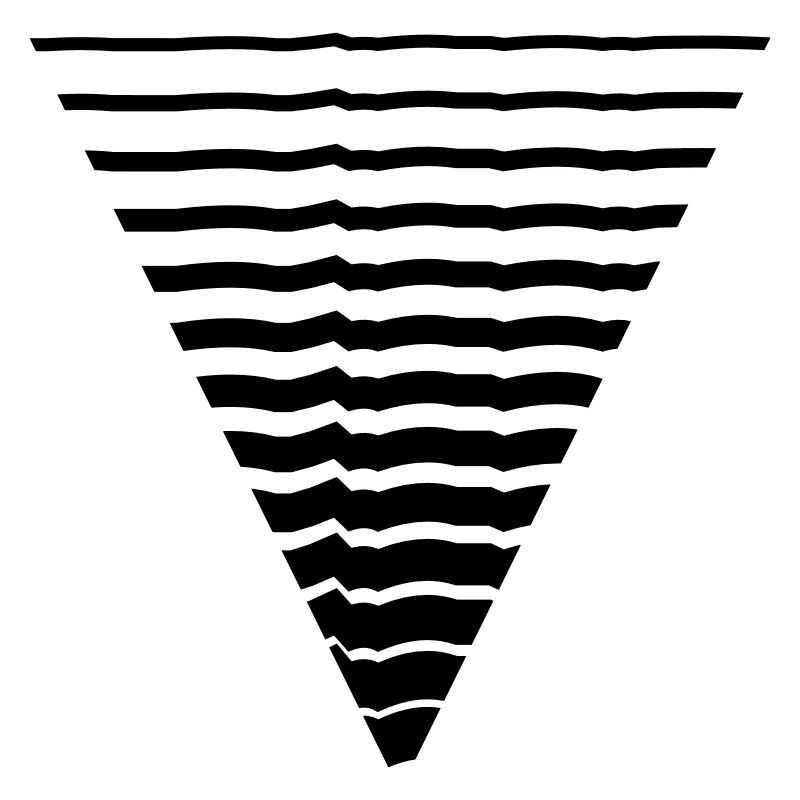 Lignes de nombreux motif de forme triangle strokes