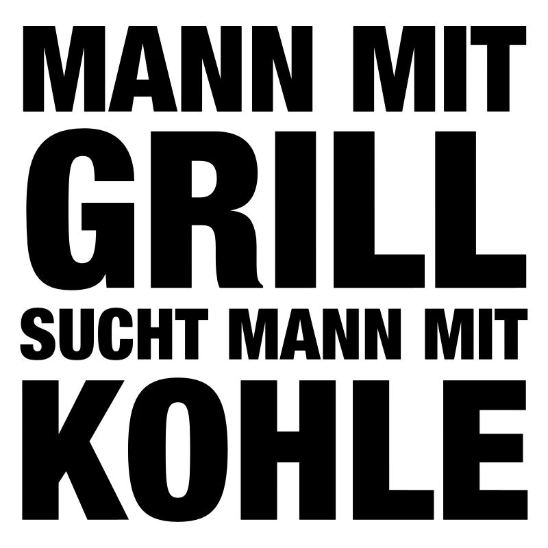 Mann mit Grill sucht