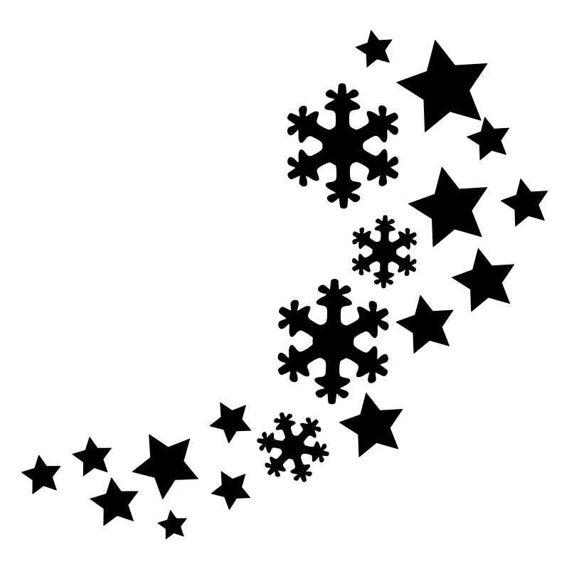 étoiles de flocons de neige modèle