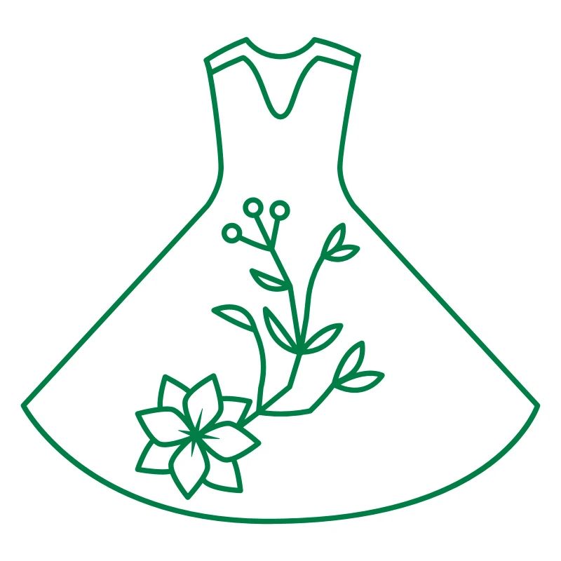 Robe de danse moderne avec des fleurs