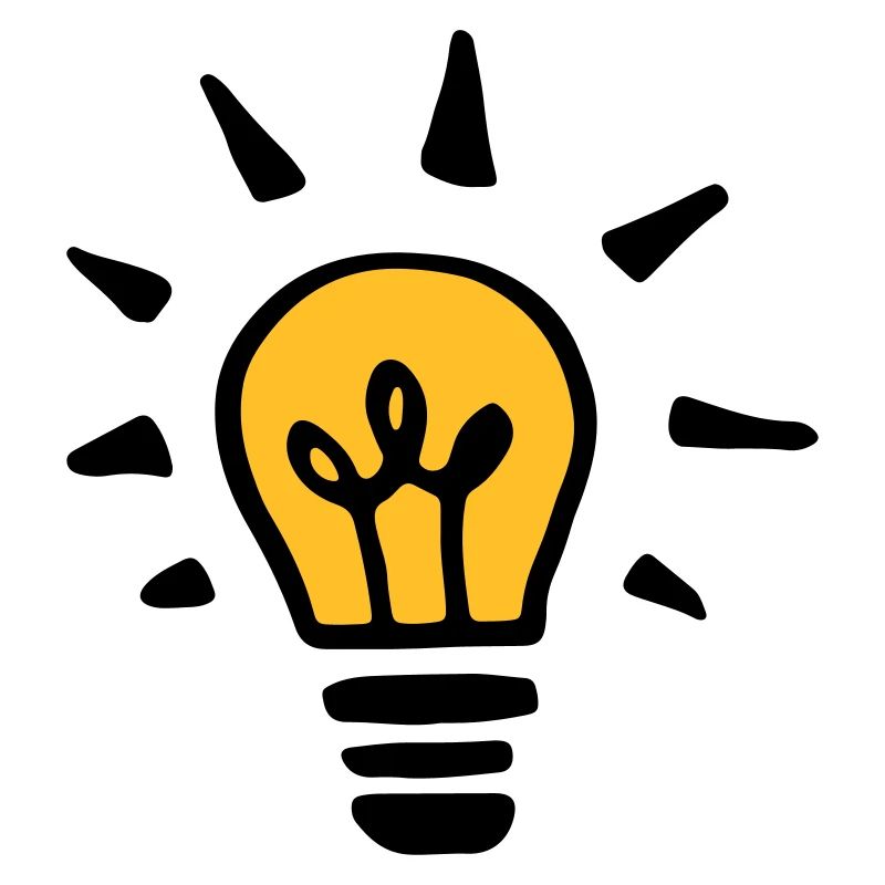 Orange light bulb