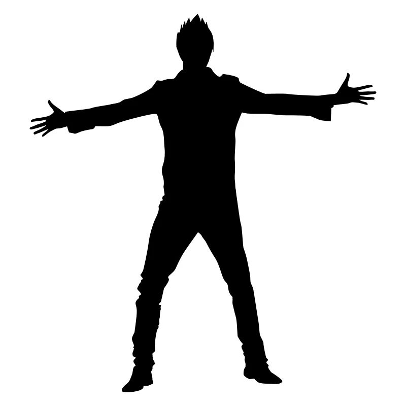 Mann Körper Silhouette Vektor-Design