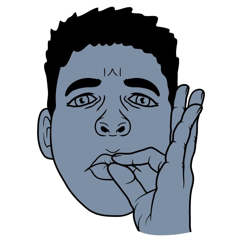 Bouche baiser main geste visage